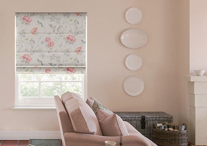 Borneo, Rose - Motorised Roman Blind - Image 3
